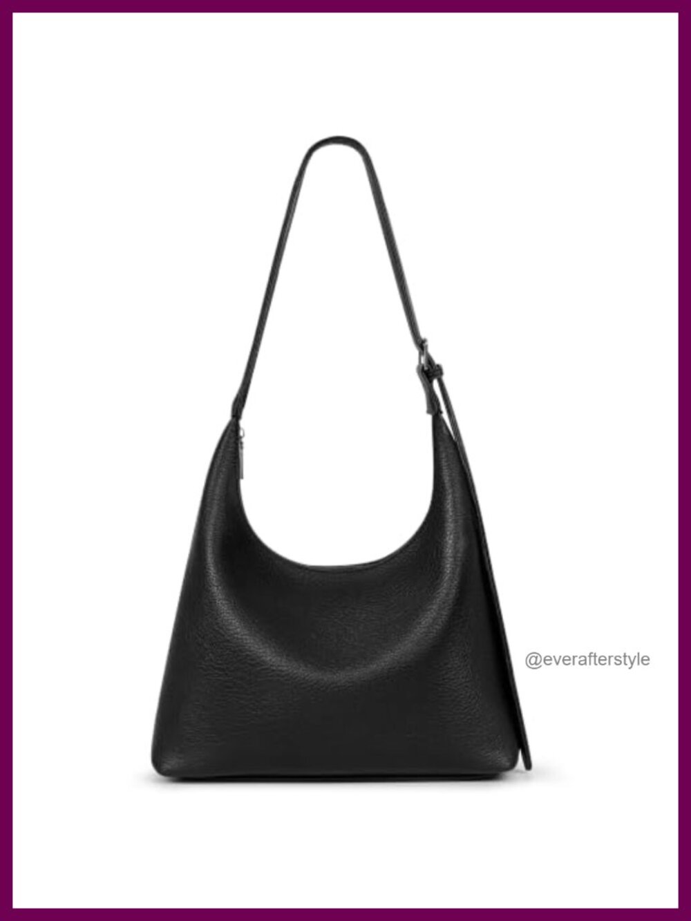 Small Slouchy Hobo Shoulder Bag Soft Vegan Leather Everyday Purse
